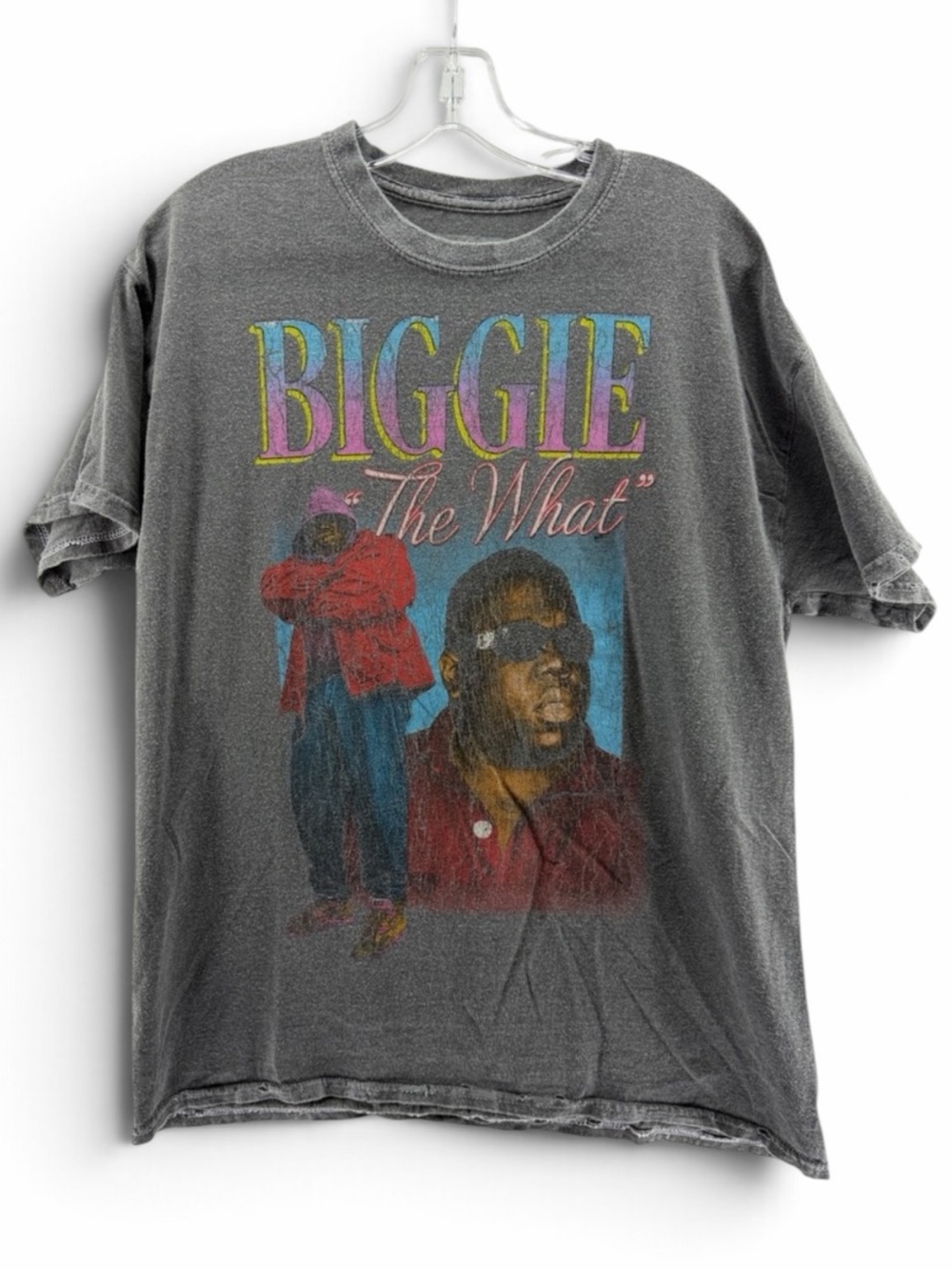The Notorious B.I.G Biggie Graphic Distressed Vintage Inspired Tee Size Medium